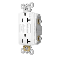LEGRAND 2097TRW The Radiant® Tamper-Resistant, Self-Test GFCI Duplex Receptacle 20 A, White