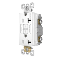 LEGRAND 2097W The Radiant® Self-Test GFCI Duplex Receptacle 20 A, White