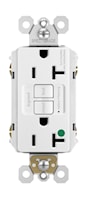 LEGRAND 2097HGTRW Pass & Seymour Self-Test, Tamper-Resistant GFCI Duplex Receptacle 20 A, White
