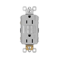 LEGRAND 1597TRWRGRY 15 AMP WEATHER RESISTANTGFCI - GREY