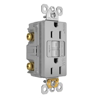 LEGRAND 1597TRWRGRY 15 AMP WEATHER RESISTANTGFCI - GREY
