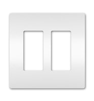 LEGRAND RWP262W The Radiant® Wallplate 2 Gangs White 4.94 in Lx 4.96 in W
