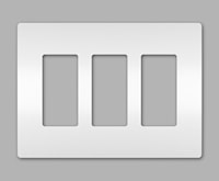 LEGRAND RWP263W The Radiant® Wallplate 3 Gangs White 4.94 in Lx 6.77 in W