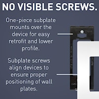LEGRAND RWP263W The Radiant® Wallplate 3 Gangs White 4.94 in Lx 6.77 in W