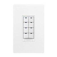 LEGRAND LVSW101W Wattstopper® Low Voltage Switch, 1-Button with LED, White