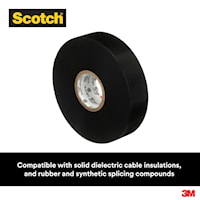 3M CANADA SUPER88-3/4X66 Scotch® Vinyl Insulating Tape 66 ft Lx 3/4 in W Vinyl Black