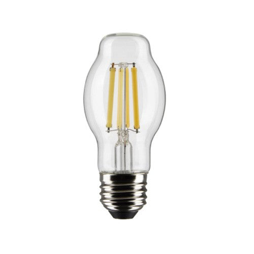 Satco S21336 - 8 W - BT15 LED - Clear - Medium Base - 5000K - 800 Lumens - 300 Deg. Beam Spread - 120 V - Dimmable