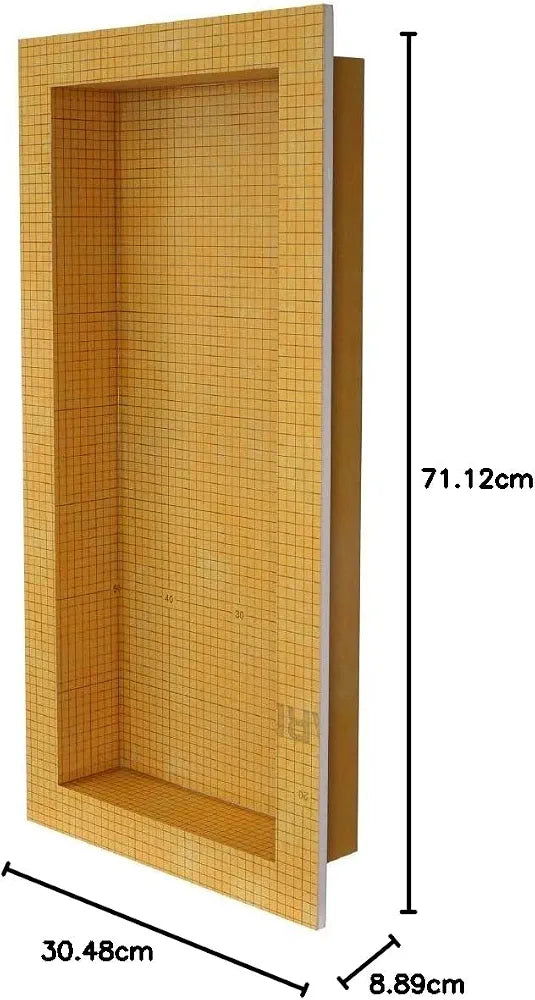 Schluter KERDI-Board-SN Shower Niche - Waterproof and Ready-to-Tile, Easy Installation - 12" x 28" - KB12SN305711AF
