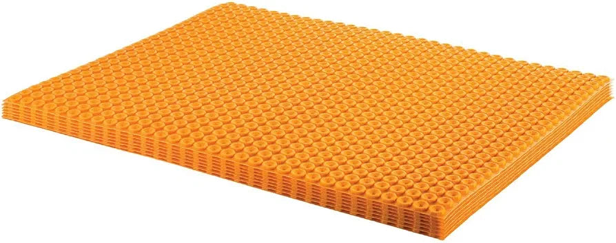 Schluter Ditra-Heat Electric Floor Heating Membrane with Uncoupling, Waterproofing, Vapor Management and Load Support - Ideal for Tiles and Stone - 1/4" Thickness, 134.5 Square Feet Roll - DH512M