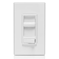 LEVITON 6674-P0W Decora®, SureSlide® Dimmer Switch 120 VAC, 600 W Incandescent, 150 W LED/CFL White/Untreated