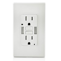 LEVITON GFNL1-W Tamper-Resistant GFCI Duplex Receptacle 20 A, 5-15R White