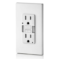 LEVITON GFNL1-W Tamper-Resistant GFCI Duplex Receptacle 20 A, 5-15R White