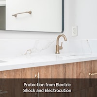 LEVITON GFTR2-E Smart-Lock Pro GFCI Duplex Receptacle with LED Indicator 20 A, 5-20R Black