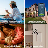 LEVITON D215S-1BW Decora smart WIFI Switch2nd gen.15A WHT