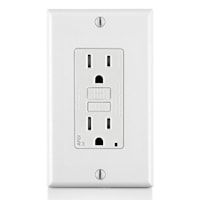 LEVITON AFTR1-W Smart-Lock Pro Outlet, Tamper-Resistant AFCI Duplex Receptacle 15 A, White