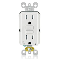 LEVITON AFTR1-W Smart-Lock Pro Outlet, Tamper-Resistant AFCI Duplex Receptacle 15 A, White