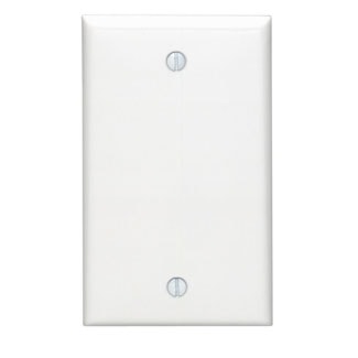 LEVITON 80714-W Blank Wallplate 1 Gangs White 4-1/2 in Lx 69.85 mm W