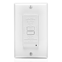 LEVITON AFRBF-W Self Grounding AFCI Receptacle 20 A, White
