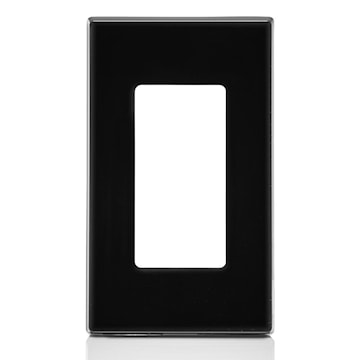 LEVITON 80301-SE Decora Plus™ Decorator Wallplate 1 Gangs Black 4.61 in Lx 69.9 mm W