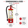Strike First SF-ABC310 5 lb ABC Fire Extinguisher with Wall Bracket – NFPA 10 Compliant