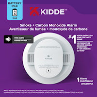 KIDDE CANADA 21032771 DETECT Combination Smoke & Carbon Monoxide Alarm, AA Battery Powered with Voice Alerts