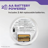 KIDDE CANADA 21032771 DETECT Combination Smoke & Carbon Monoxide Alarm, AA Battery Powered with Voice Alerts