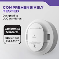 KIDDE CANADA 21032771 DETECT Combination Smoke & Carbon Monoxide Alarm, AA Battery Powered with Voice Alerts