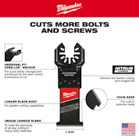MILWAUKEE 49-25-1561 XTRME METAL OPEN LOCKMULTI TOOL BLADE 1PK