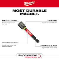MILWAUKEE 49-66-4535 Shockwave™ Nut Driver Bit 3/8 in