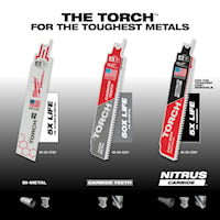 MILWAUKEE 48-00-5201 Sawzall®, The Torch™ Reciprocating Saw Blade 6 in 7 TPI Carbide