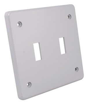 IPEX 077373 Scepter® Switch Cover Plate 2 Gangs Gray