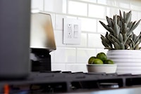 LEGRAND RWP262W The Radiant® Wallplate 2 Gangs White 4.94 in Lx 4.96 in W