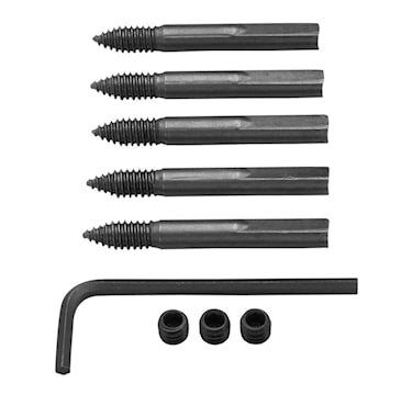 MILWAUKEE 48-25-6000 MILWAUKEE Feed and Set Screw Accessory Set 1 - 2-9/16 in Standard, 9-Piece