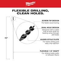 MILWAUKEE 48-13-8256 MILWAUKEE Cable Bit 9/16 in High Speed Steel