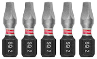 MILWAUKEE 48-32-4605 Shockwave™ Insert Bit Square Recess #2 1/4 in Hex