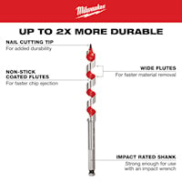 MILWAUKEE 48-13-1123 Auger Bit 1-1/8 in