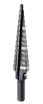 MILWAUKEE 48-89-9201 Step Drill Bit 13 Steps 1/8 in 1/2 in
