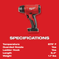 MILWAUKEE 2688-20 M18™ Heat Gun 18 V, 914 Btu