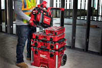 MILWAUKEE 48-22-8435 Packout™ Compact Organizer 4.61 in Hx 15.24 in Lx 9.72 in W Red