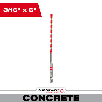 MILWAUKEE 48-20-9006 (3) HAMRDRILL 3/16" X 4"X 6"