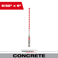 MILWAUKEE 48-20-9001 (3) HAMRDRILL 5/32" X 4"X 6"