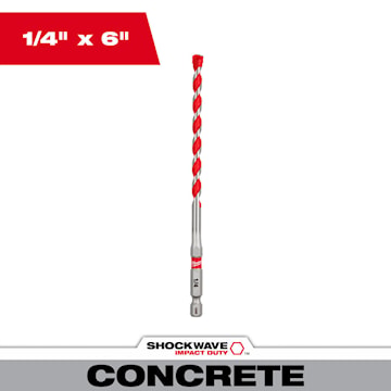 MILWAUKEE 48-20-9011 1/4X4X6 CARBIDE DRILLBIT