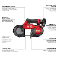 MILWAUKEE 2529-21XC M12 FUEL™ Compact Band Saw Kit