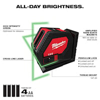 MILWAUKEE 3421 GREEN CROSS LINE LASER