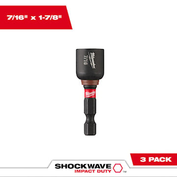 MILWAUKEE 49-66-4526 Shockwave™ Nut Driver Bit 1/4 in Hex