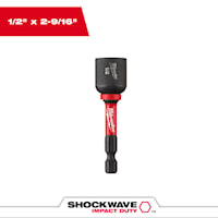 MILWAUKEE 49-66-4537 Shockwave™ Magnetic Tip Nut Driver 1/2 IN Hexagonal