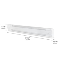 STELPRO B1003W Baseboard Heater 1000 W, 1 PH, 347 V