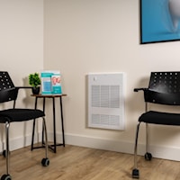 STELPRO WF3003TW Fan Forced Heater with Built-in Thermostat Electric 3000 W, 1 PH, 347 V