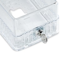 STELPRO F290143 Thermostat Guard Solid and Ring Base Plastic Clear