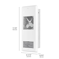 STELPRO RWF1501W Fan Forced Heater Electric 1500 W, 1 PH, 120 V